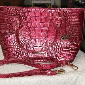 Beautiful Red Brahmin mini tote